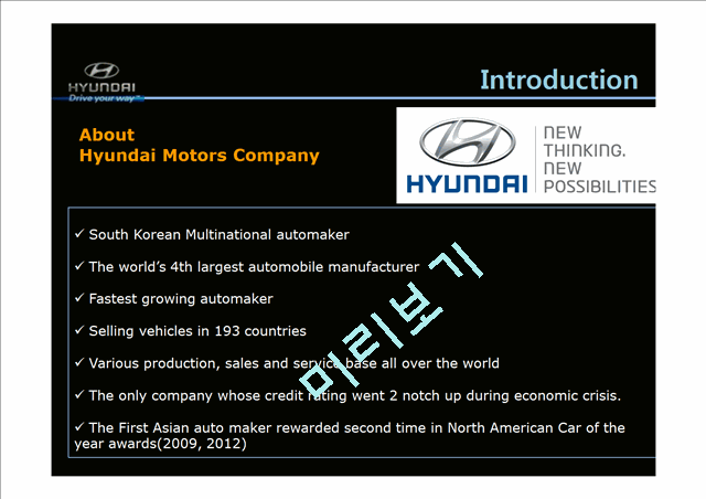 Hyundai Motors Introduction,Strategy,Suggestion   (4 )